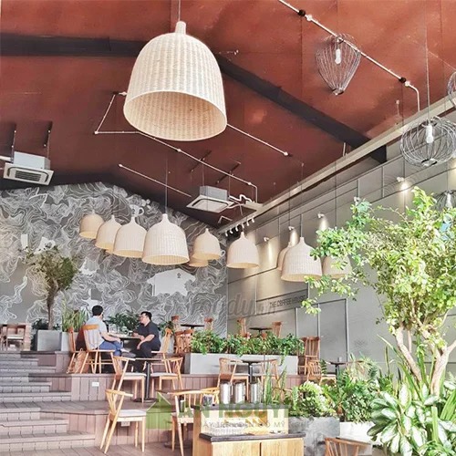 đèn lồng mây tre