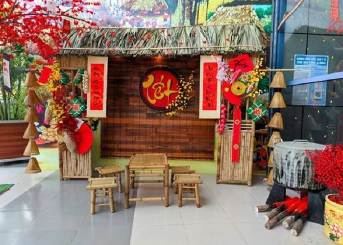 Mành tăm tre trang trí Tết - Xu hướng decor hot nhất năm 2026