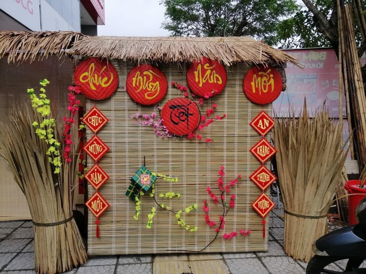 Mành tăm tre trang trí Tết - Xu hướng decor hot nhất năm 2026