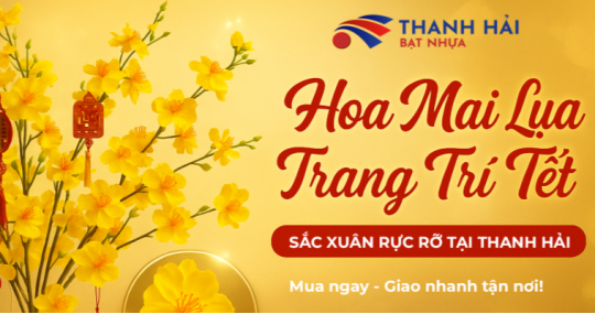 Hoa Mai Lụa Trang Trí Tết – Sắc Xuân Rực Rỡ Tại Thanh Hải