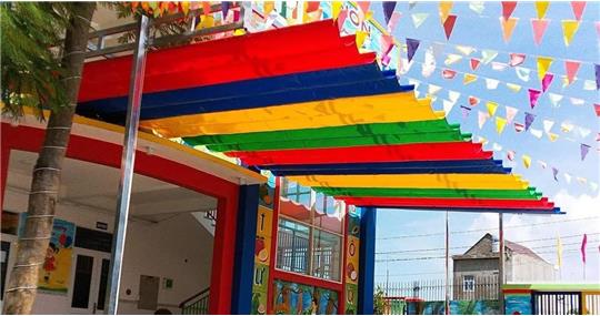 Mái Hiên Trường Học – Giải Pháp Che Nắng Mưa Cho Sân Trường Và Khu Vui Chơi