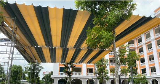 Tổng kho gia công bạt xếp cho trường học chất lượng cao
